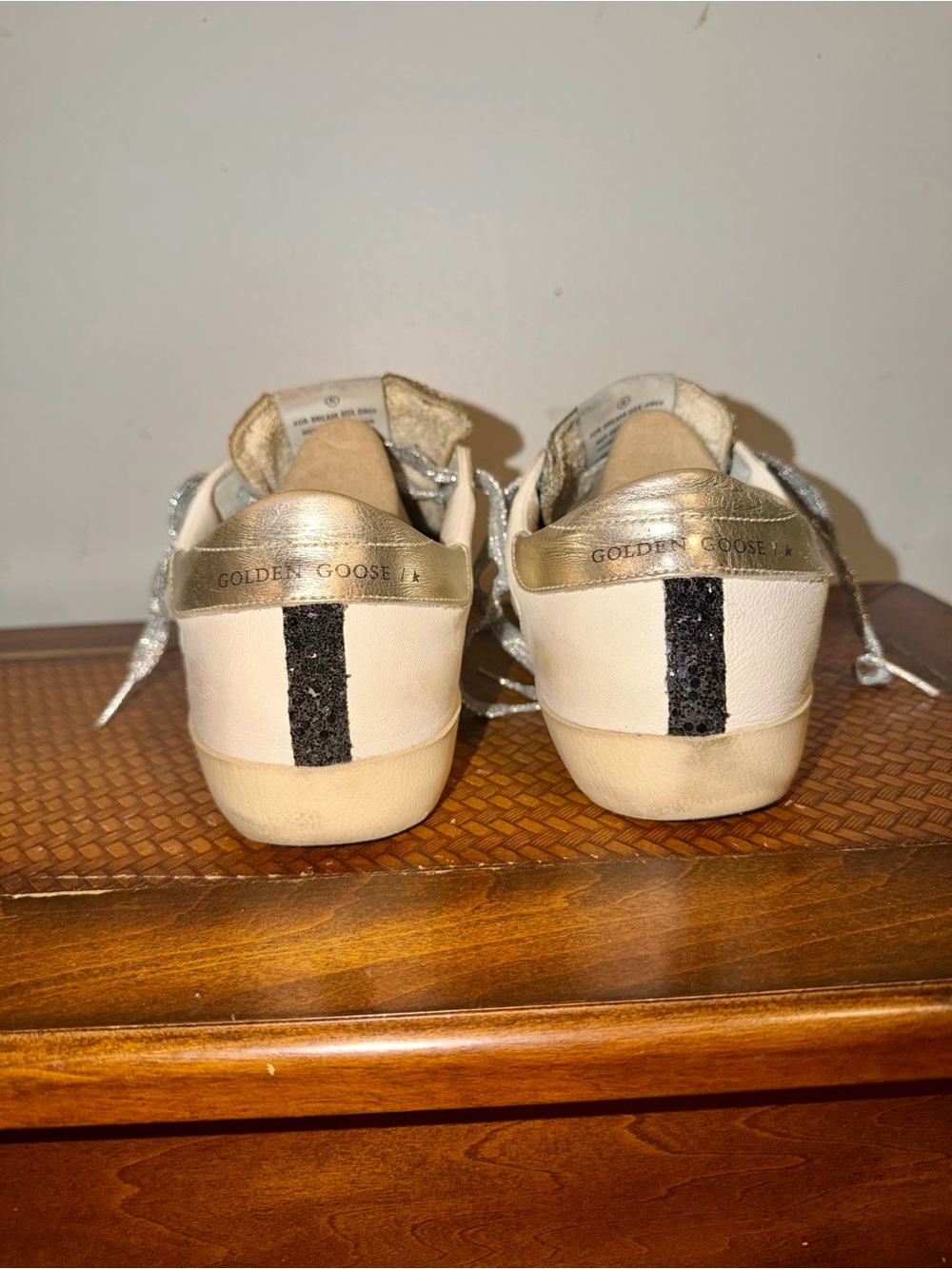Golden Goose Super-Star Glitter Sneakers - Picture 5 of 9